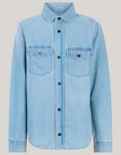 Denim Overhemd Blauw