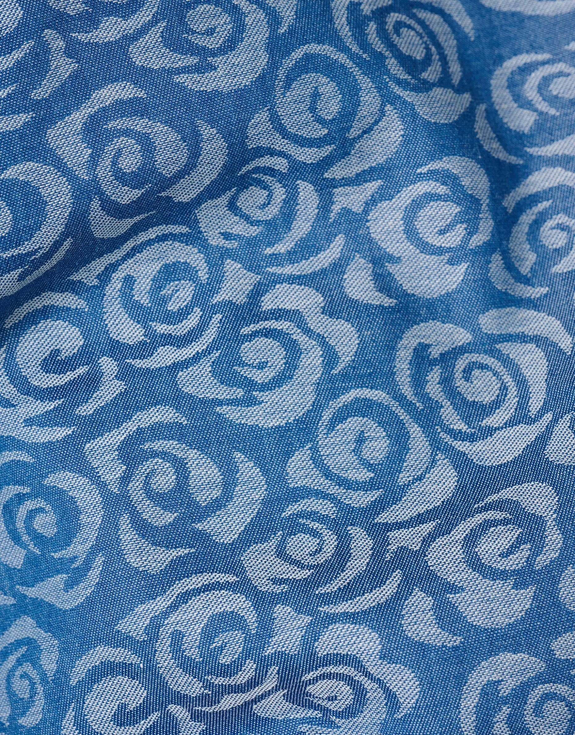 Denim Printed Top Blauw