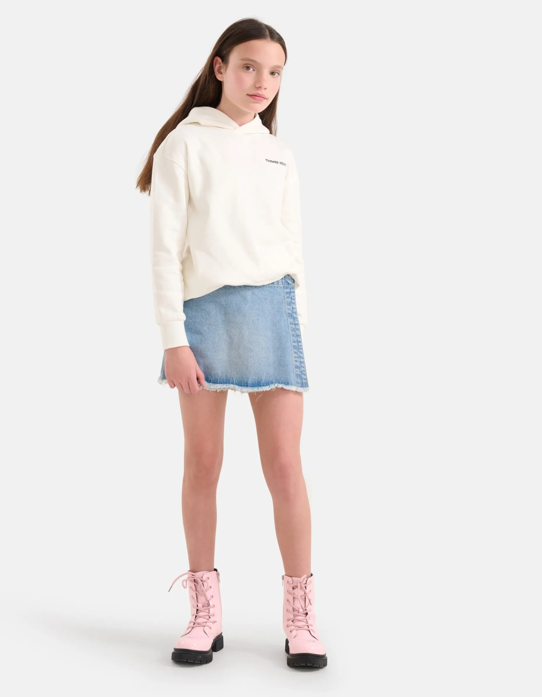 Denim Wrap Skort