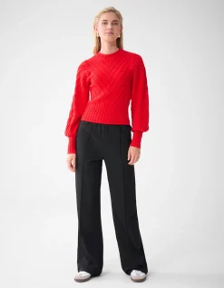 Diagonaal Trui Rood