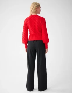 Diagonaal Trui Rood