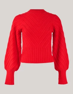 Diagonaal Trui Rood