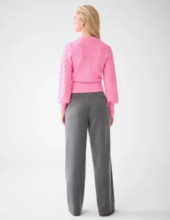 Diagonaal Trui Roze