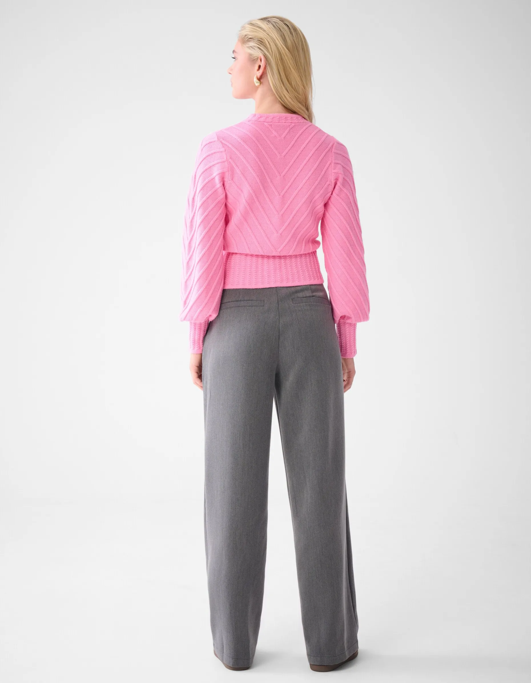 Diagonaal Trui Roze