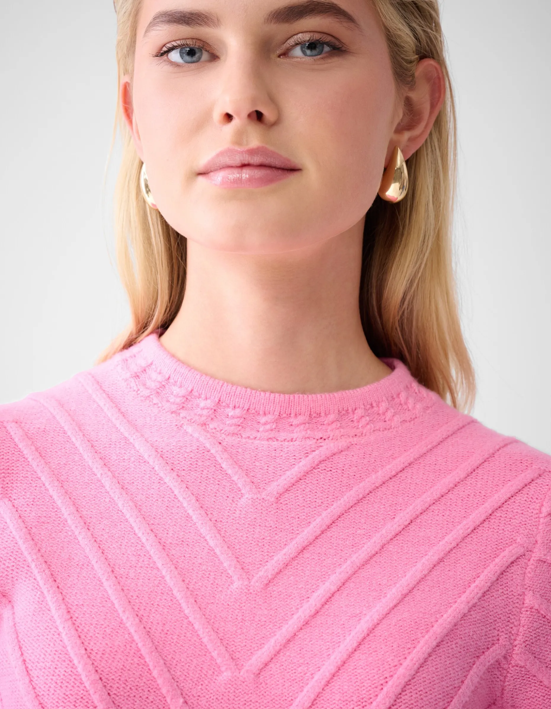 Diagonaal Trui Roze