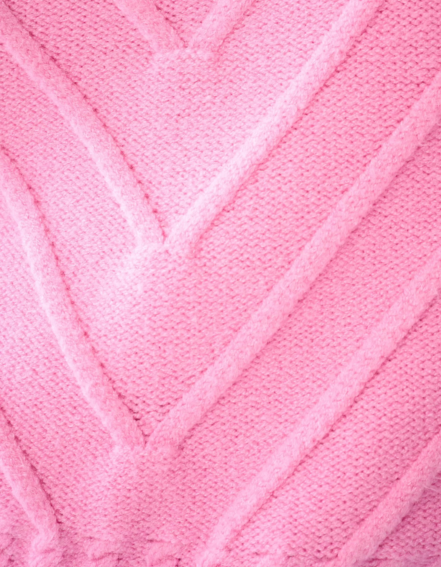 Diagonaal Trui Roze