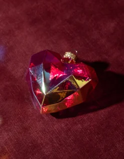 Diamond Heart Kerstbal Roze By Fred