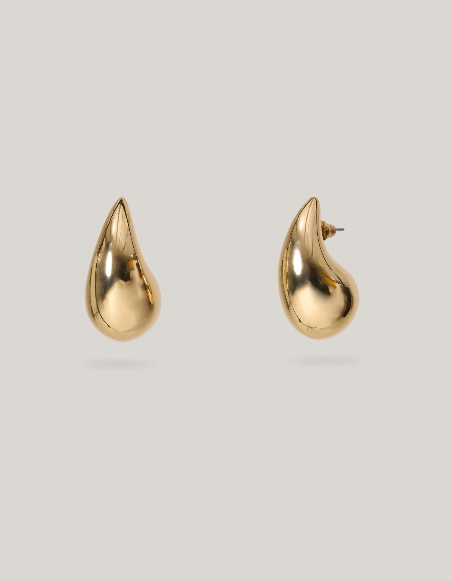 Drop Shape Oorbellen Goud