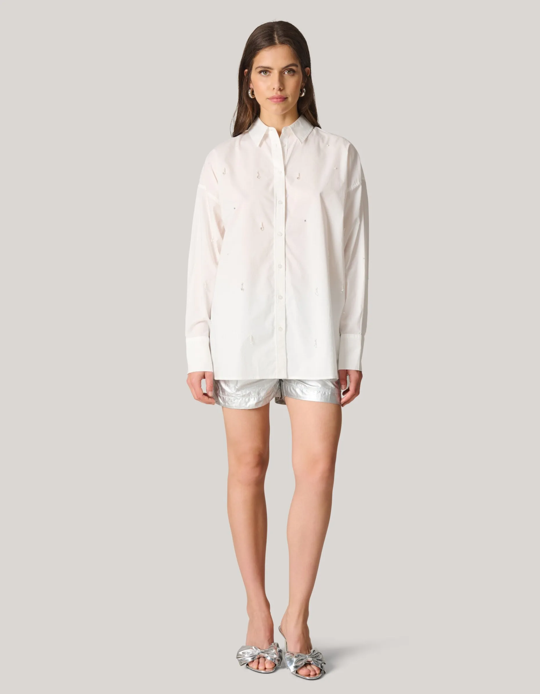 Embellished Blouse Wit