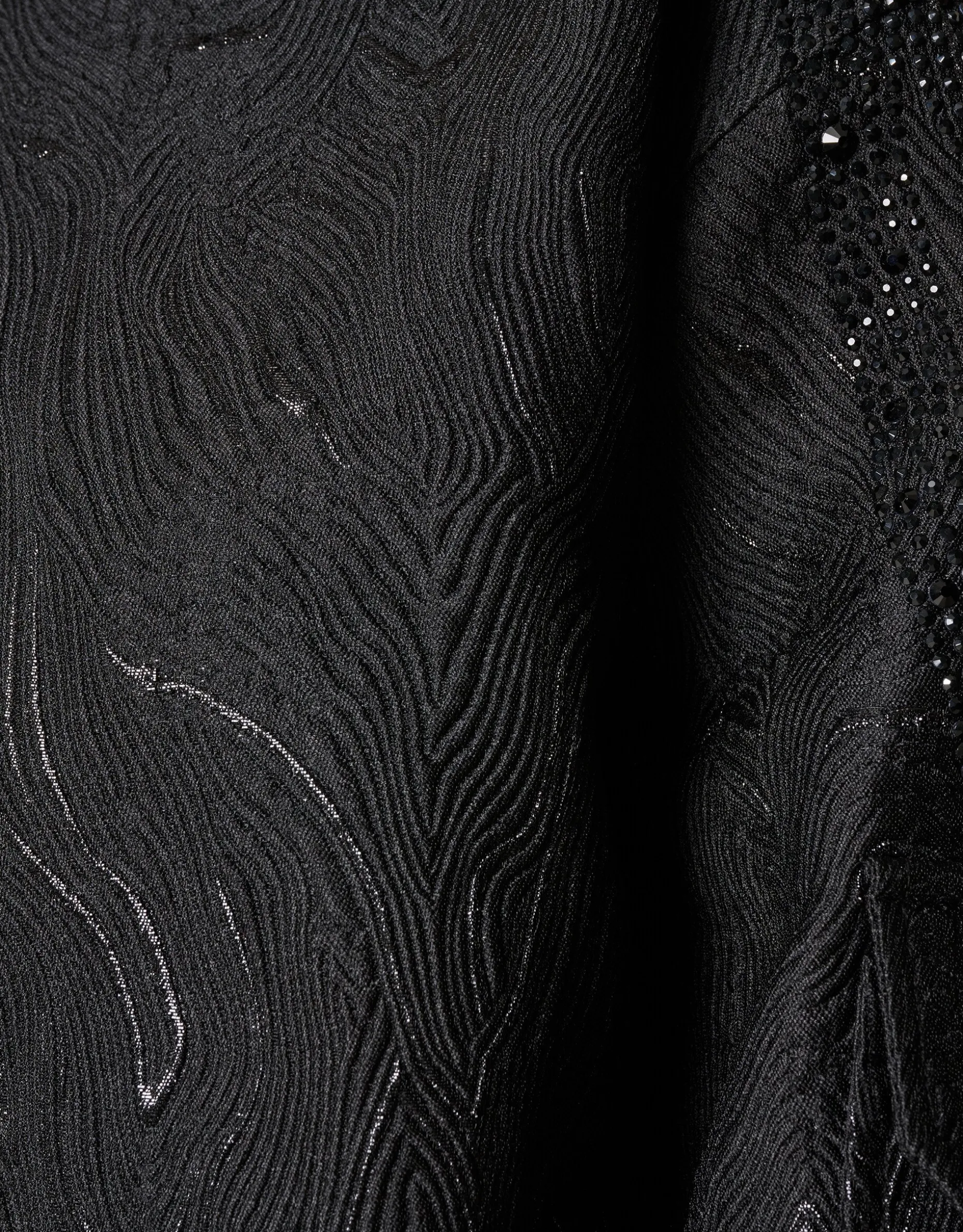 Embellished Bomber Zwart