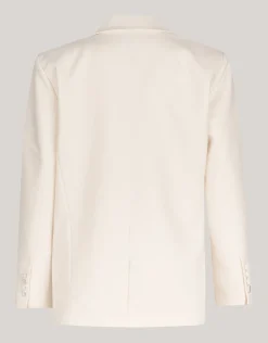 Embellished Oversized Blazer Gebroken Wit