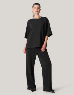 Embellished Top Zwart