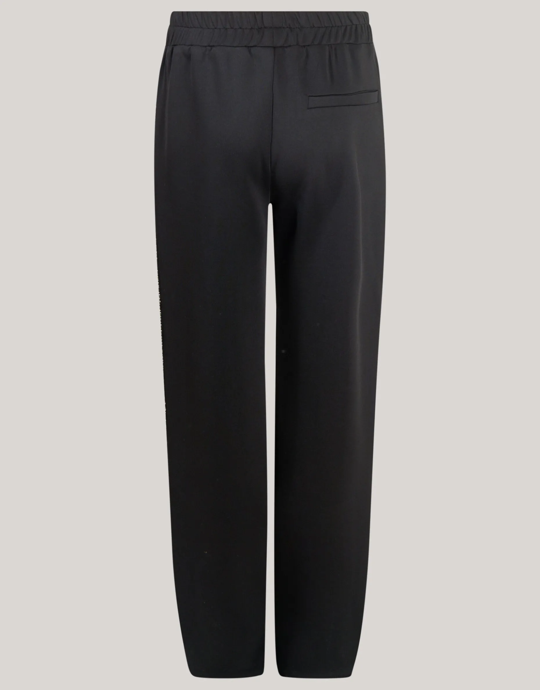 Embellished Wide Leg Broek Zwart