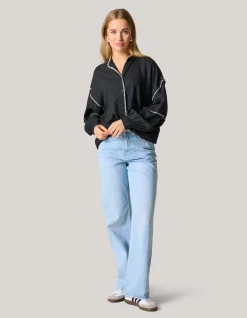 Embroidery Blouse Zwart