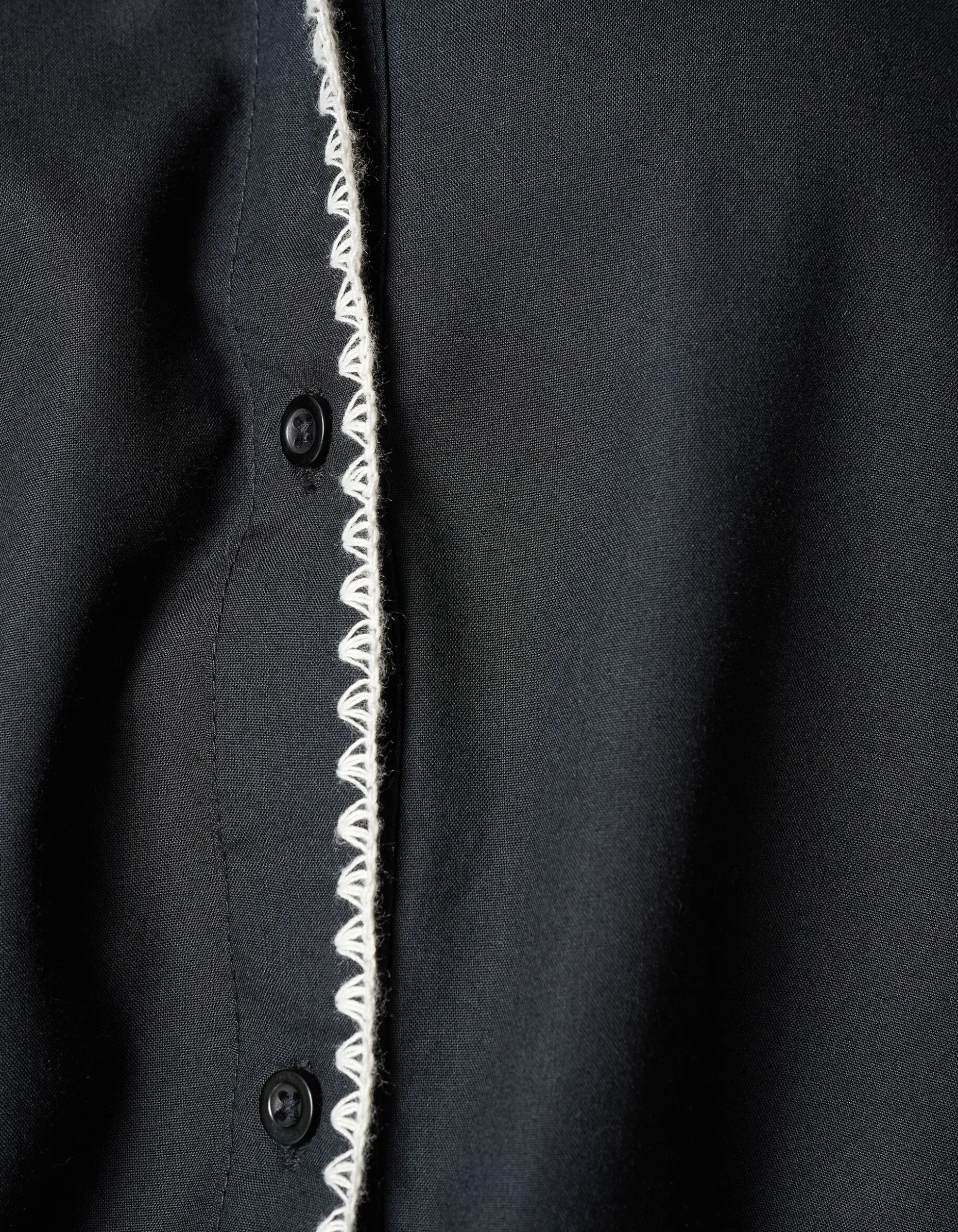 Embroidery Blouse Zwart