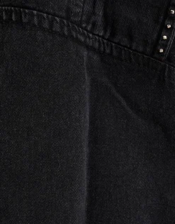 Embroidery Gilet Donkergrijs