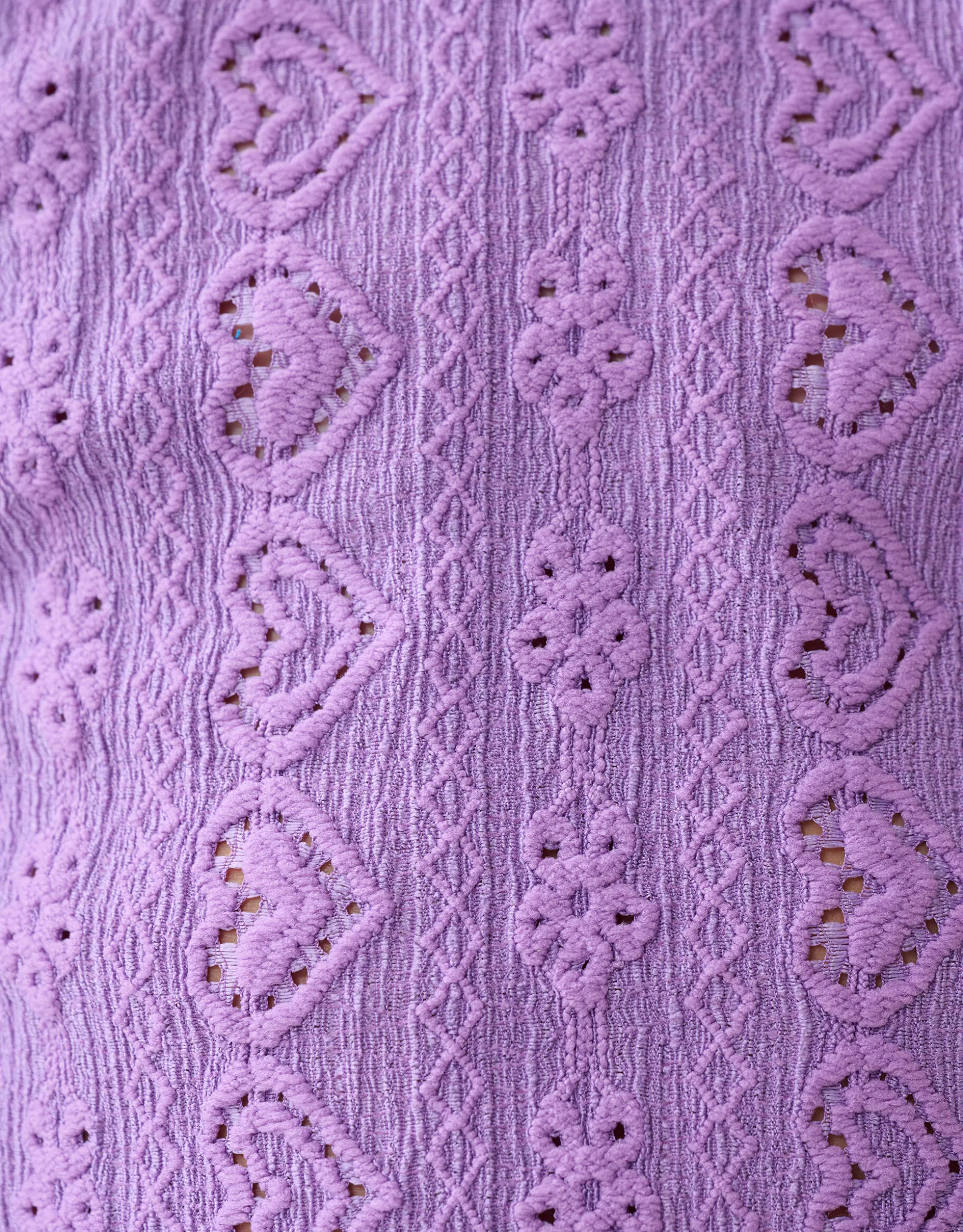 Embroidery Top Paars