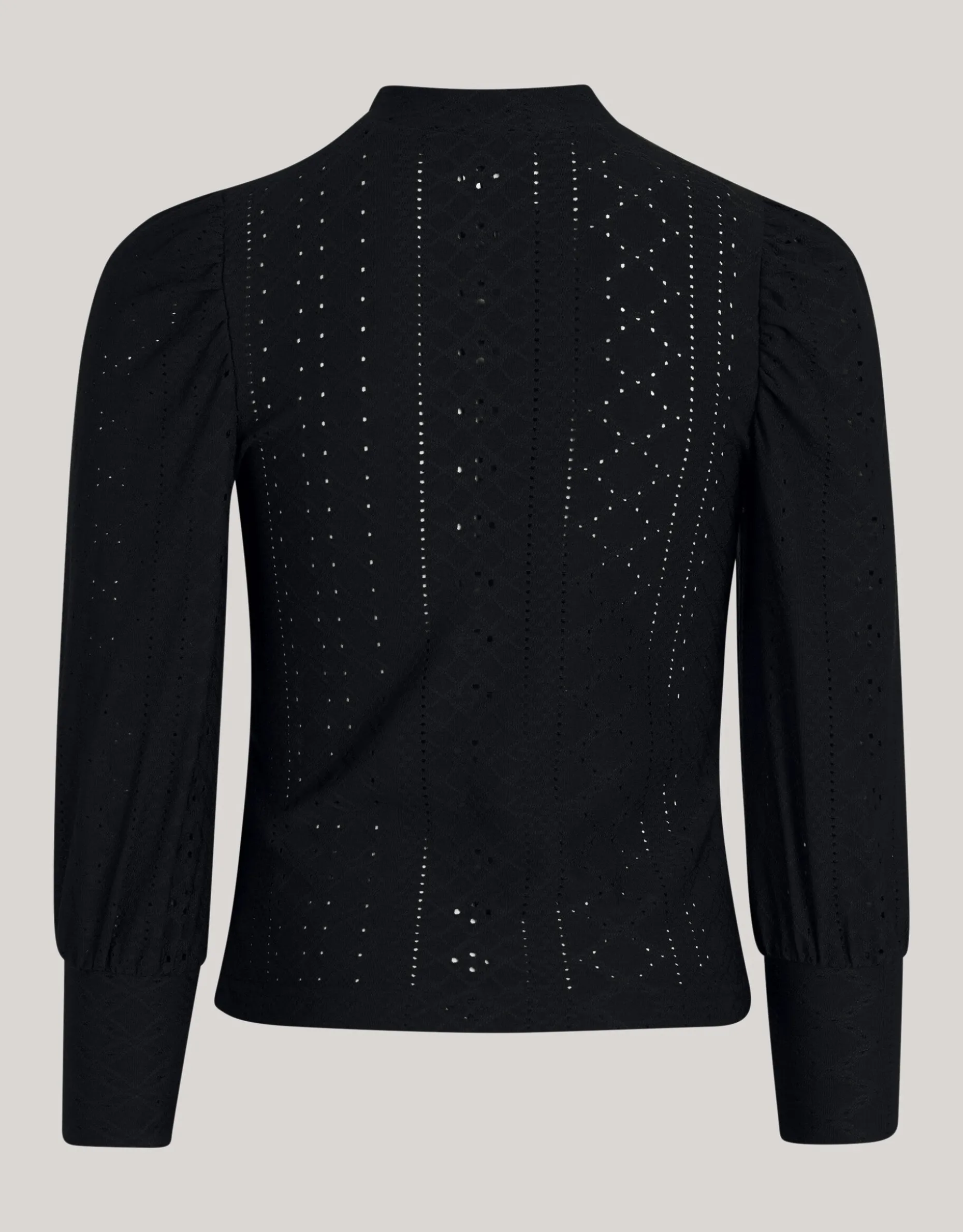 Embroidery Top Zwart