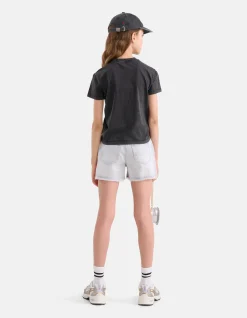 Embroidery T-shirt Donkergrijs