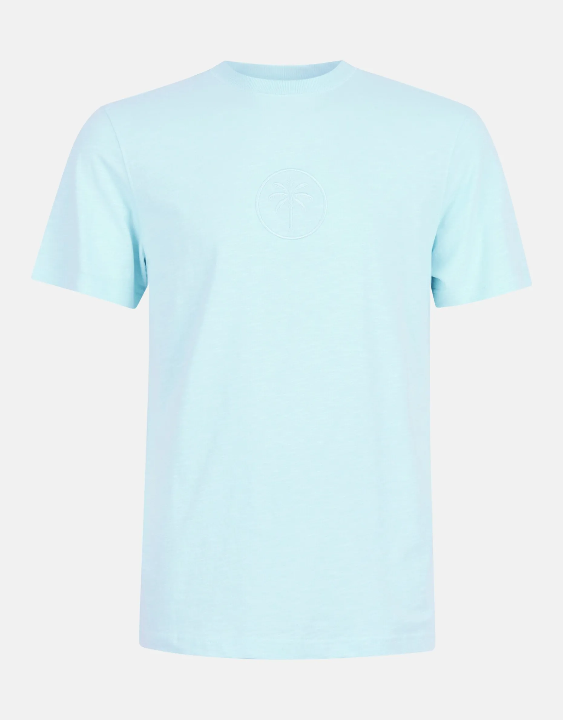 Embroidery T-shirt Lichtblauw