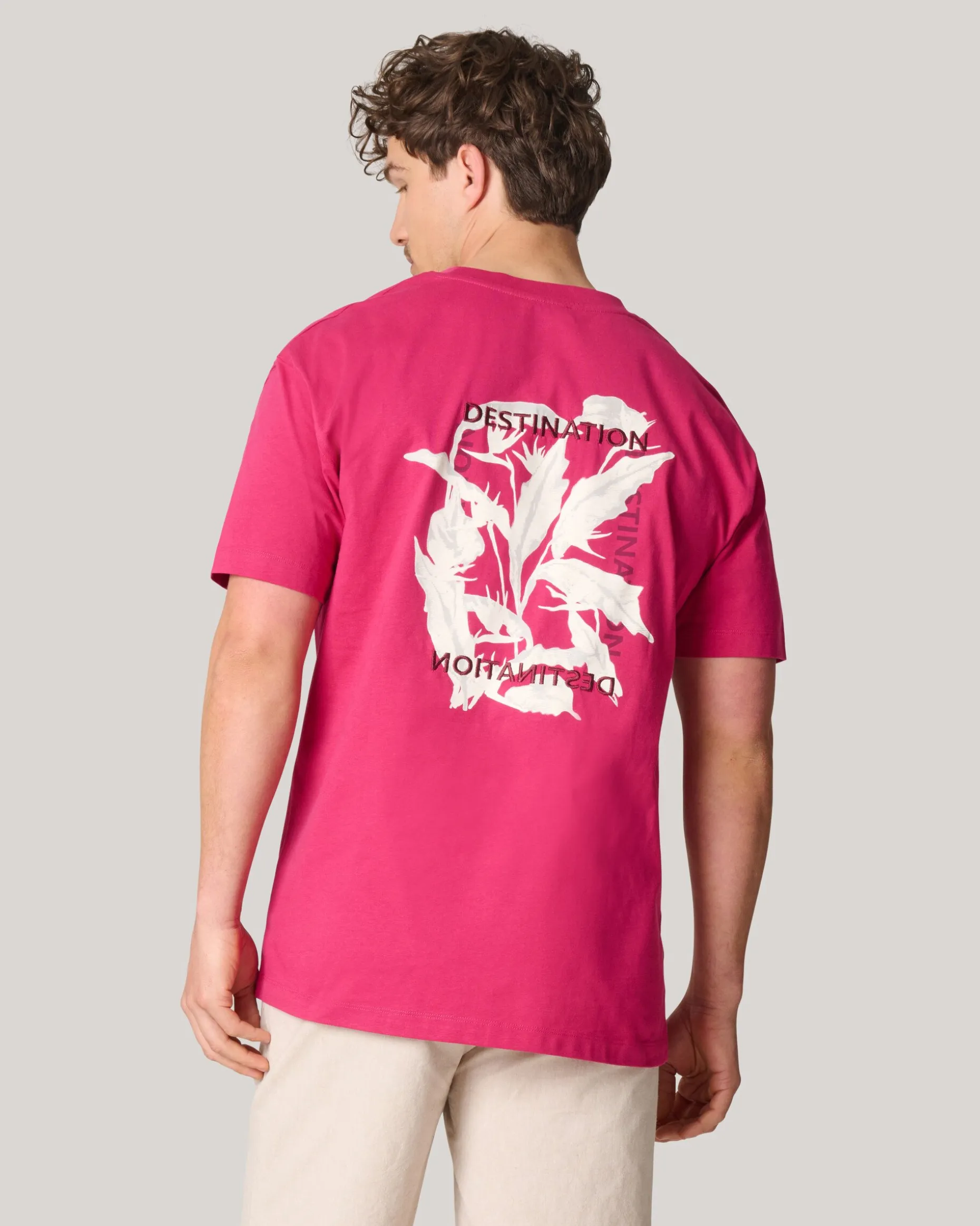 Embroidery T-shirt Rood