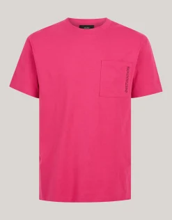 Embroidery T-shirt Rood