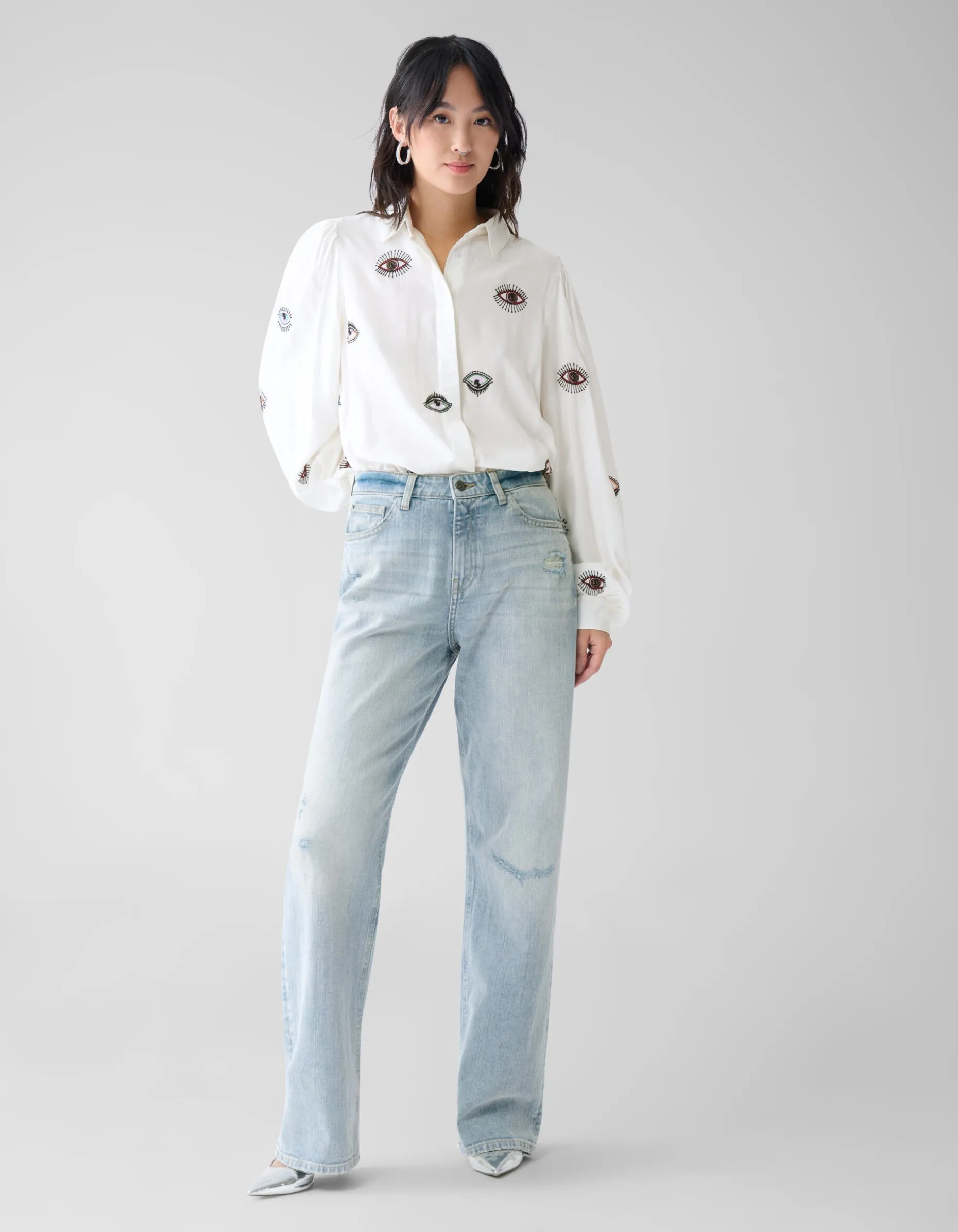 Eye Embroidery Blouse Wit By Fred