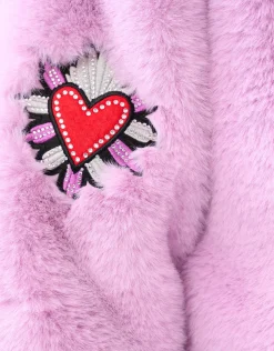 Fake Fur Jas Lichtpaars By Lizzy