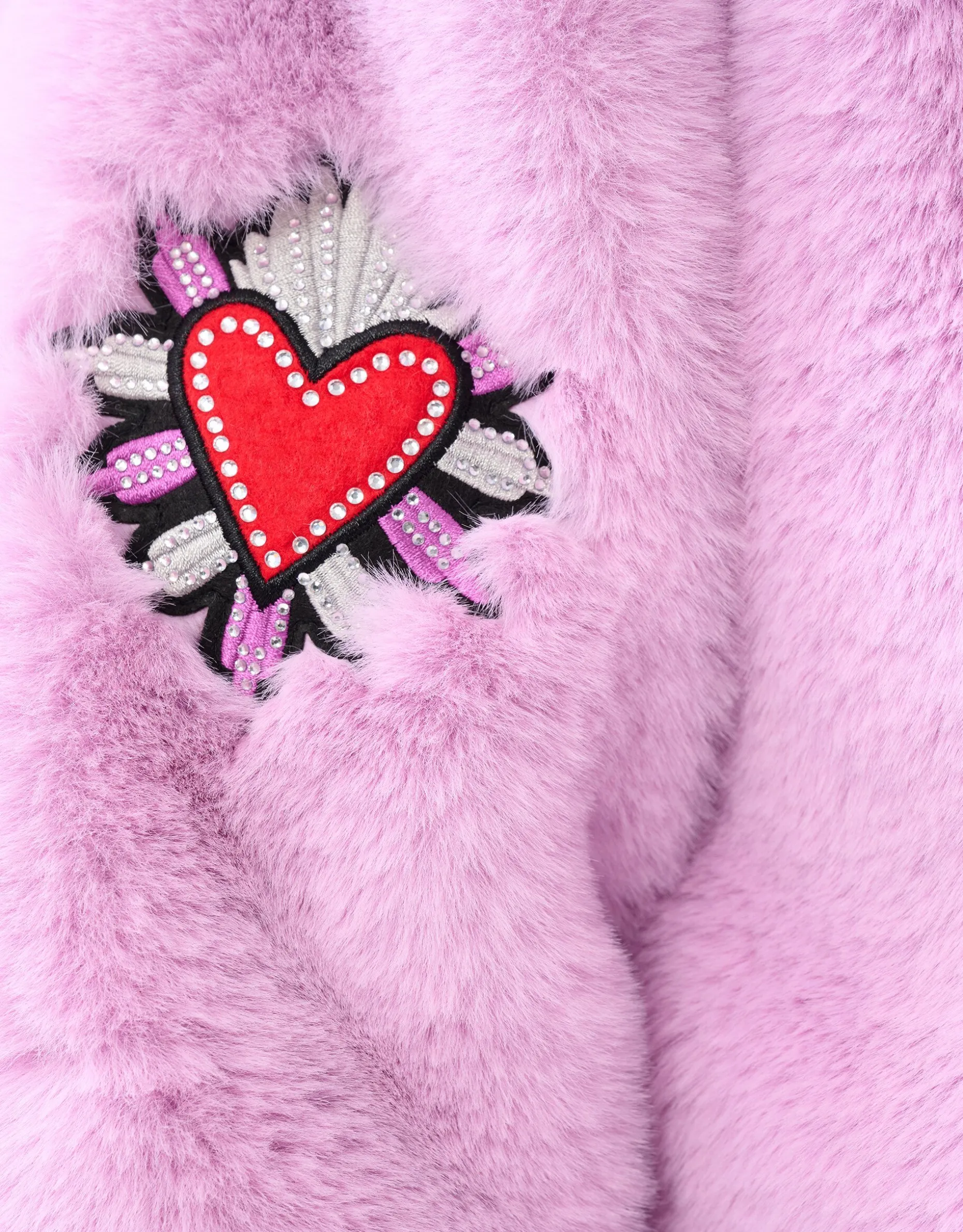 Fake Fur Jas Lichtpaars By Lizzy