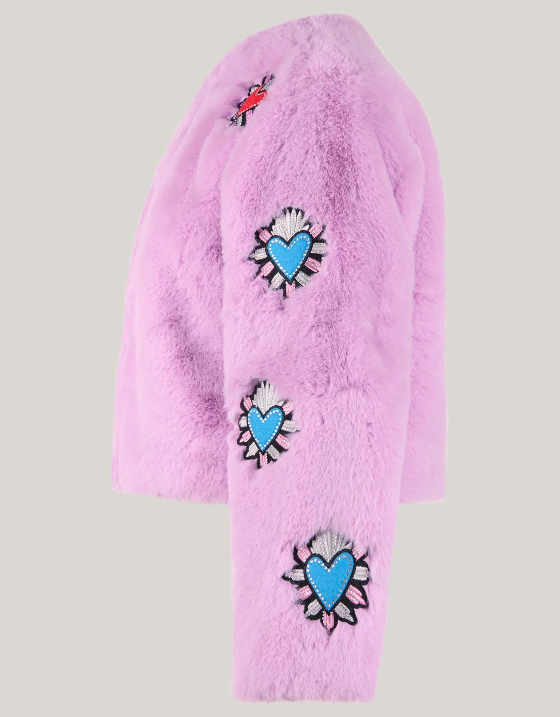 Fake Fur Jas Lichtpaars By Lizzy