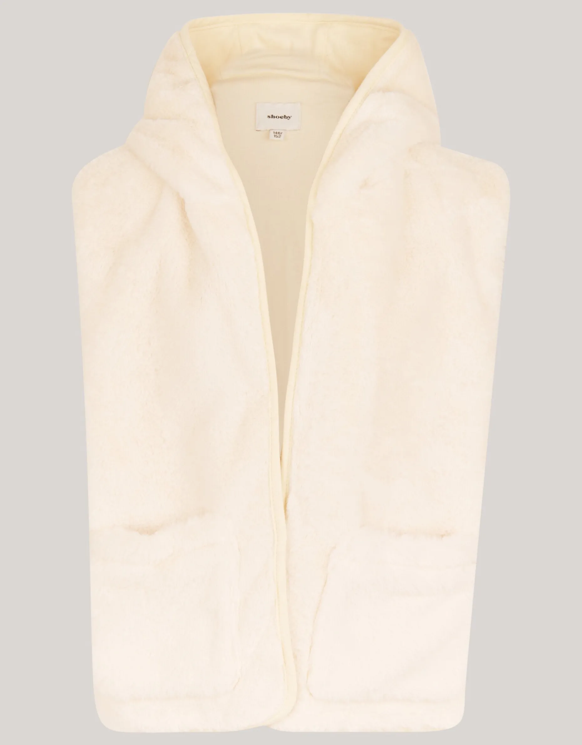 Faux Fur Vest Gebroken Wit