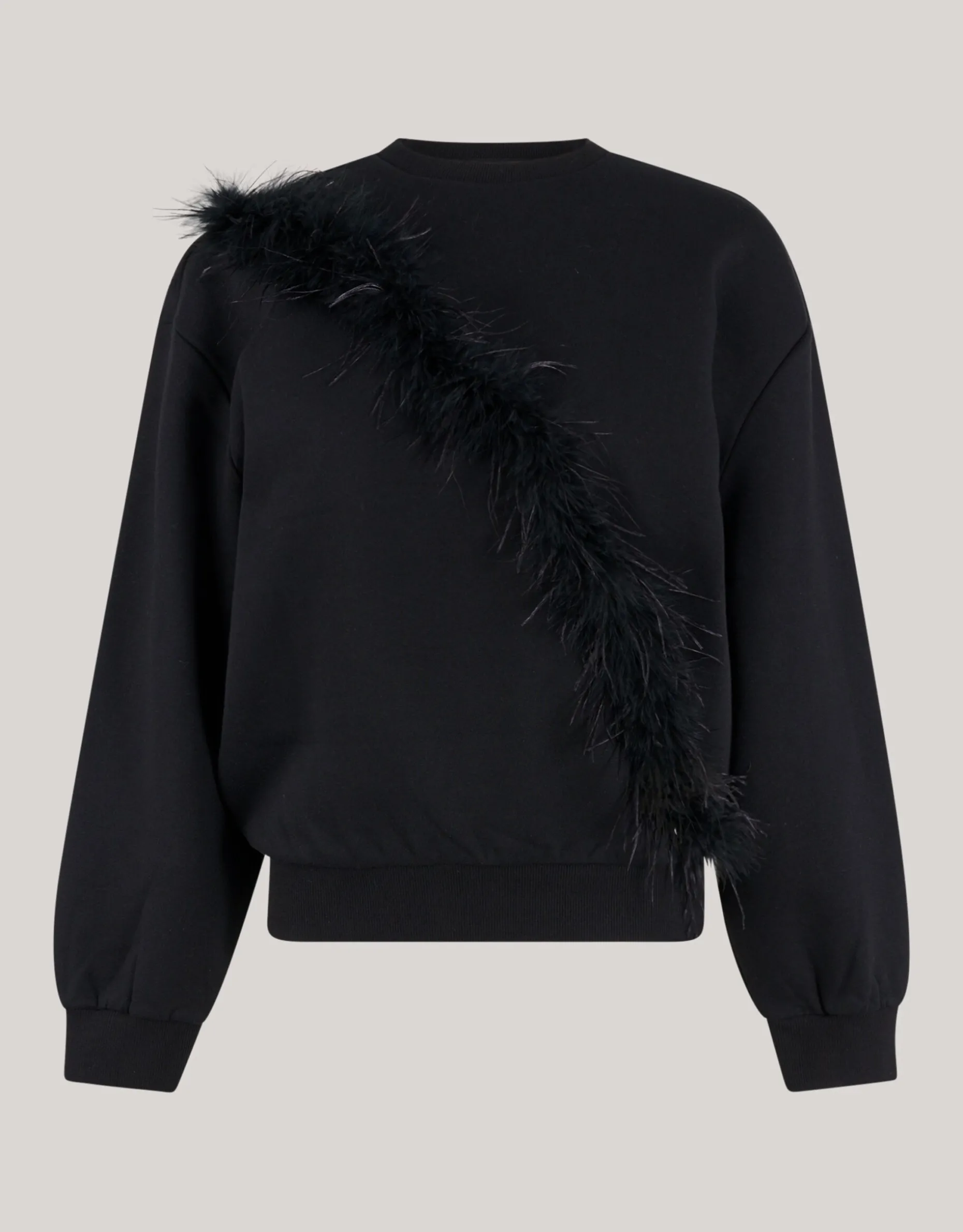Feather Sweater Zwart