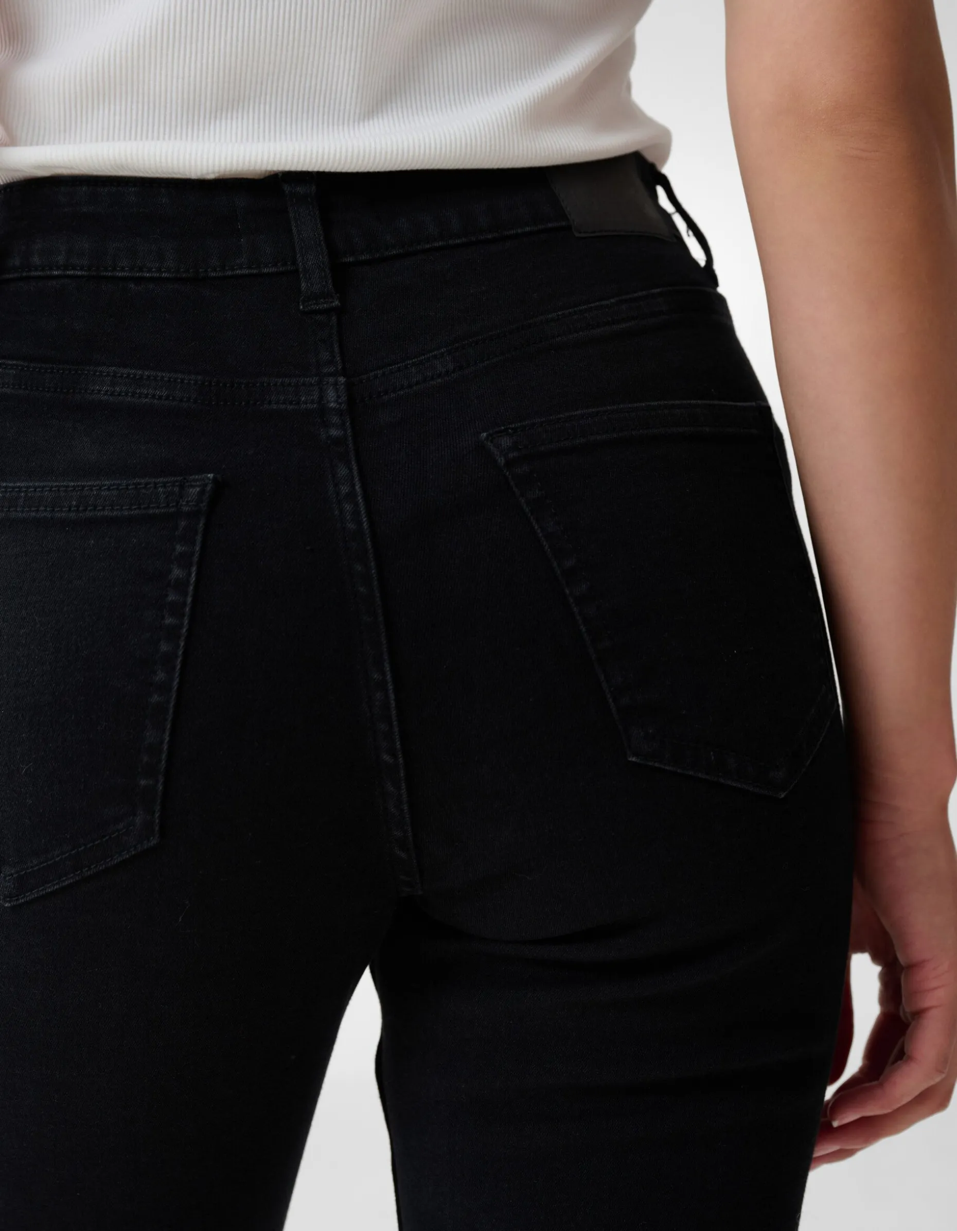 Flared Fit Jeans Zwart