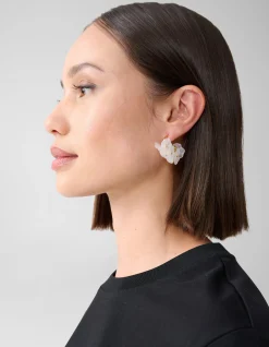 Flower Hoops Wit