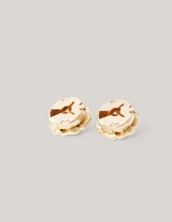 Flower Knopen Clips Wit
