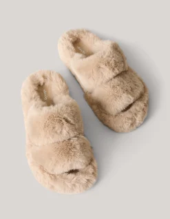 Fluffy Slippers Lichtbruin