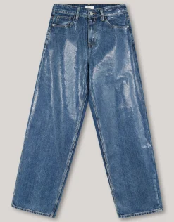 Foil Barrel Fit Jeans Mediumstone By Lizzy