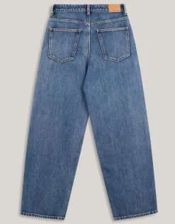 Foil Barrel Fit Jeans Mediumstone By Lizzy