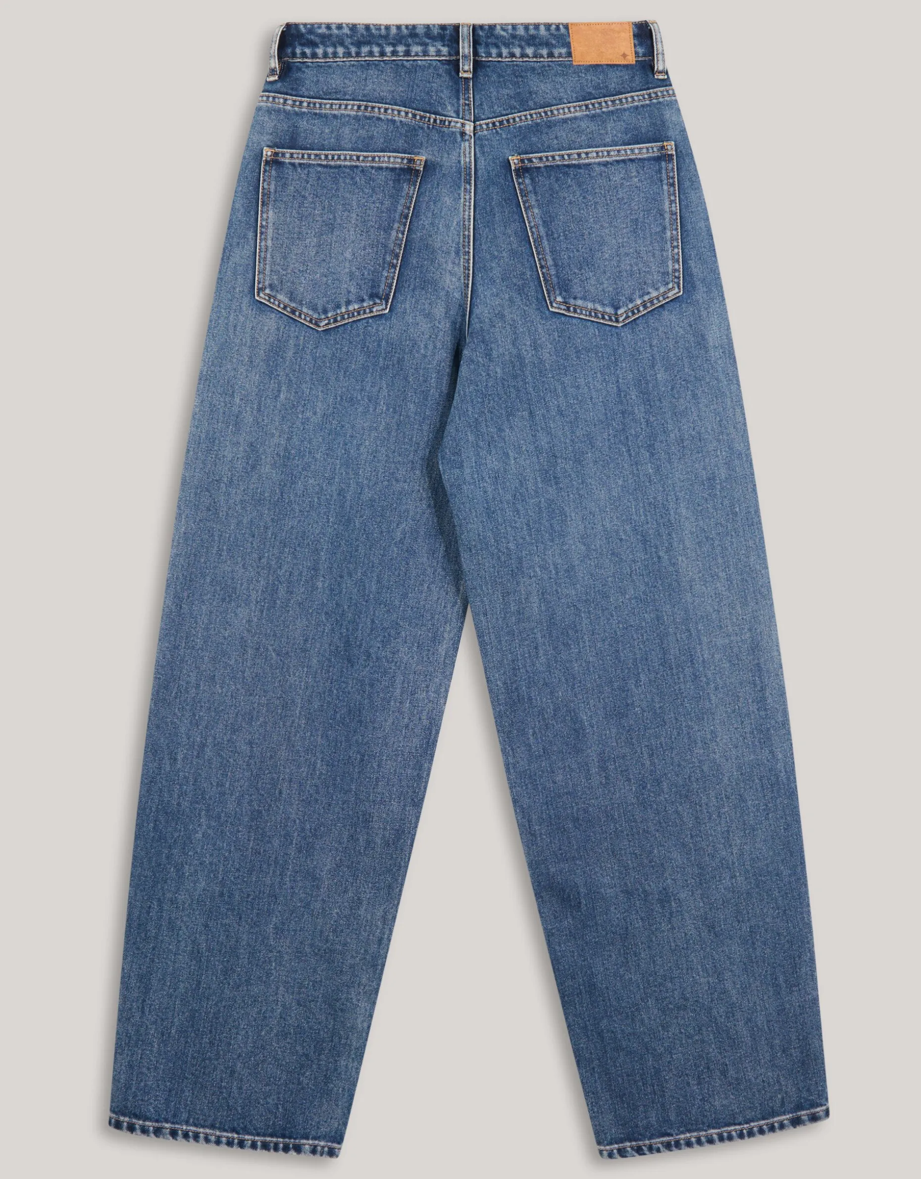 Foil Barrel Fit Jeans Mediumstone By Lizzy