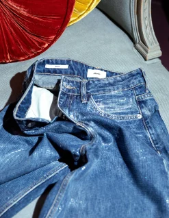 Foil Barrel Fit Jeans Mediumstone By Lizzy