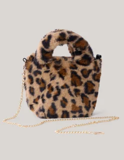 Furry Leopard Tas Bruin