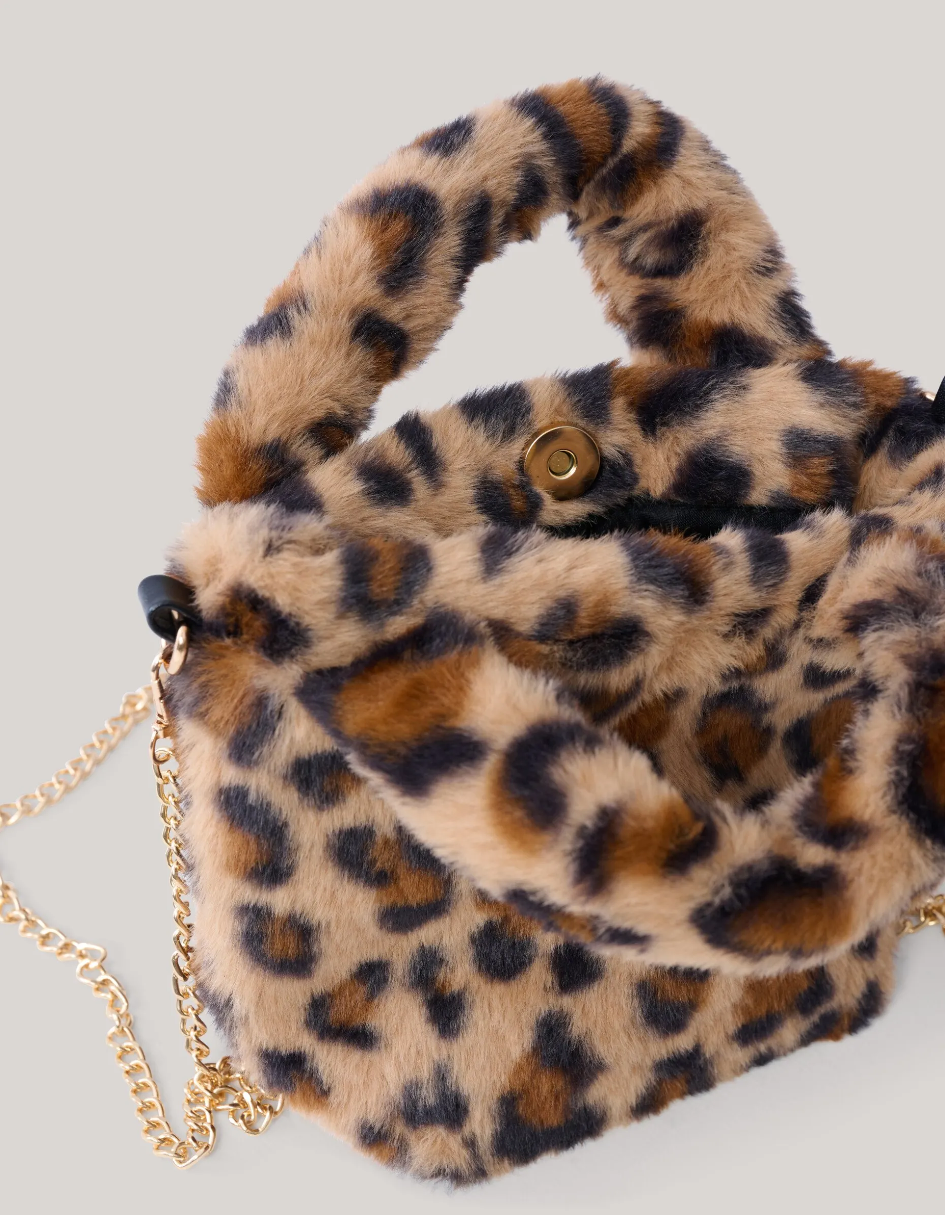 Furry Leopard Tas Bruin