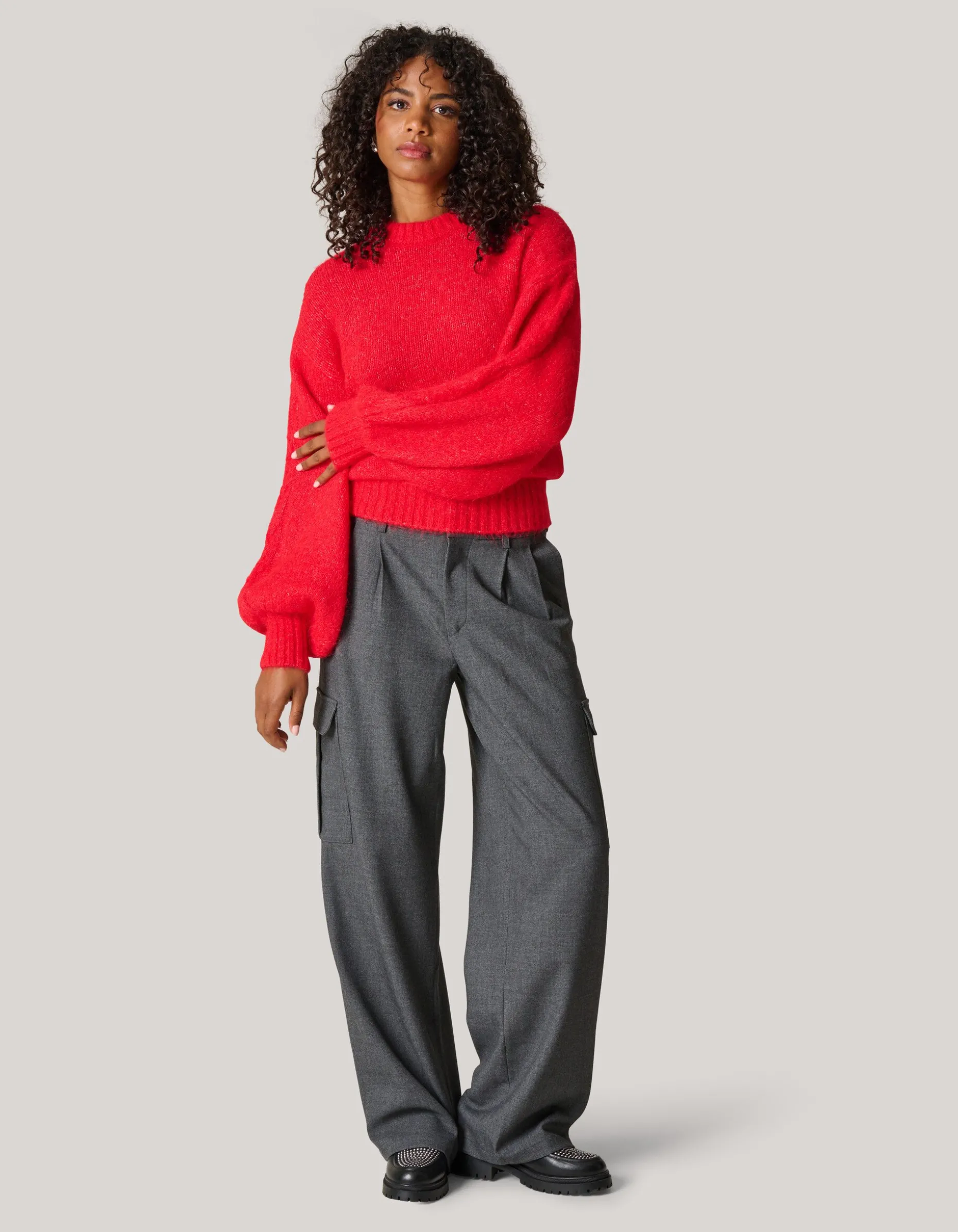 Gebreide Trui Rood
