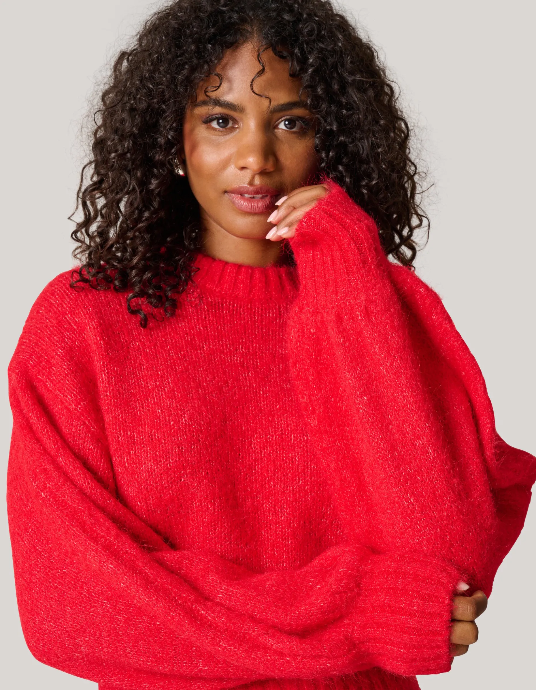 Gebreide Trui Rood