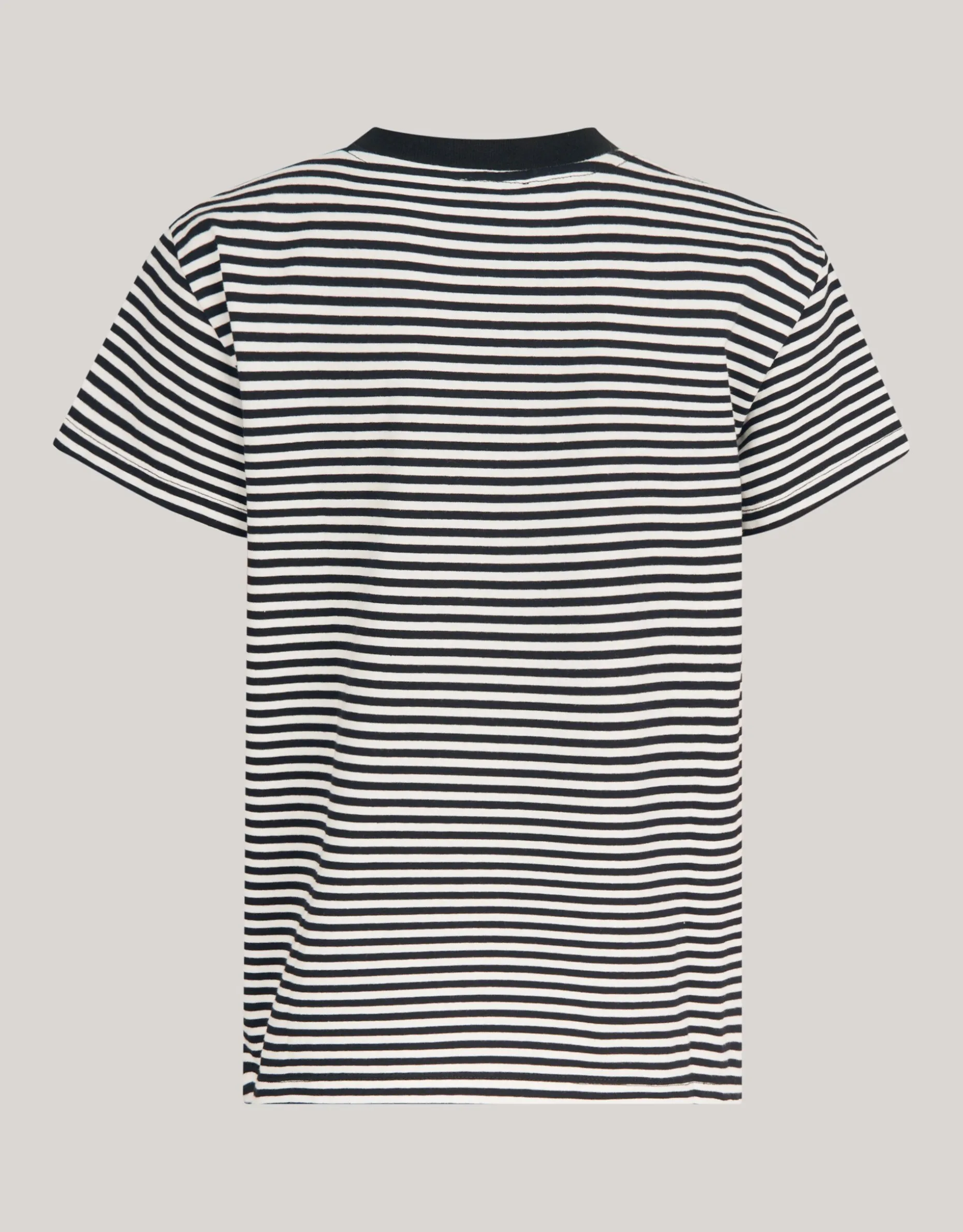 Gestreept Strass T-shirt Zwart/Wit