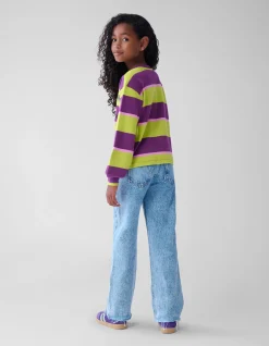 Gestreepte Longsleeve Paars
