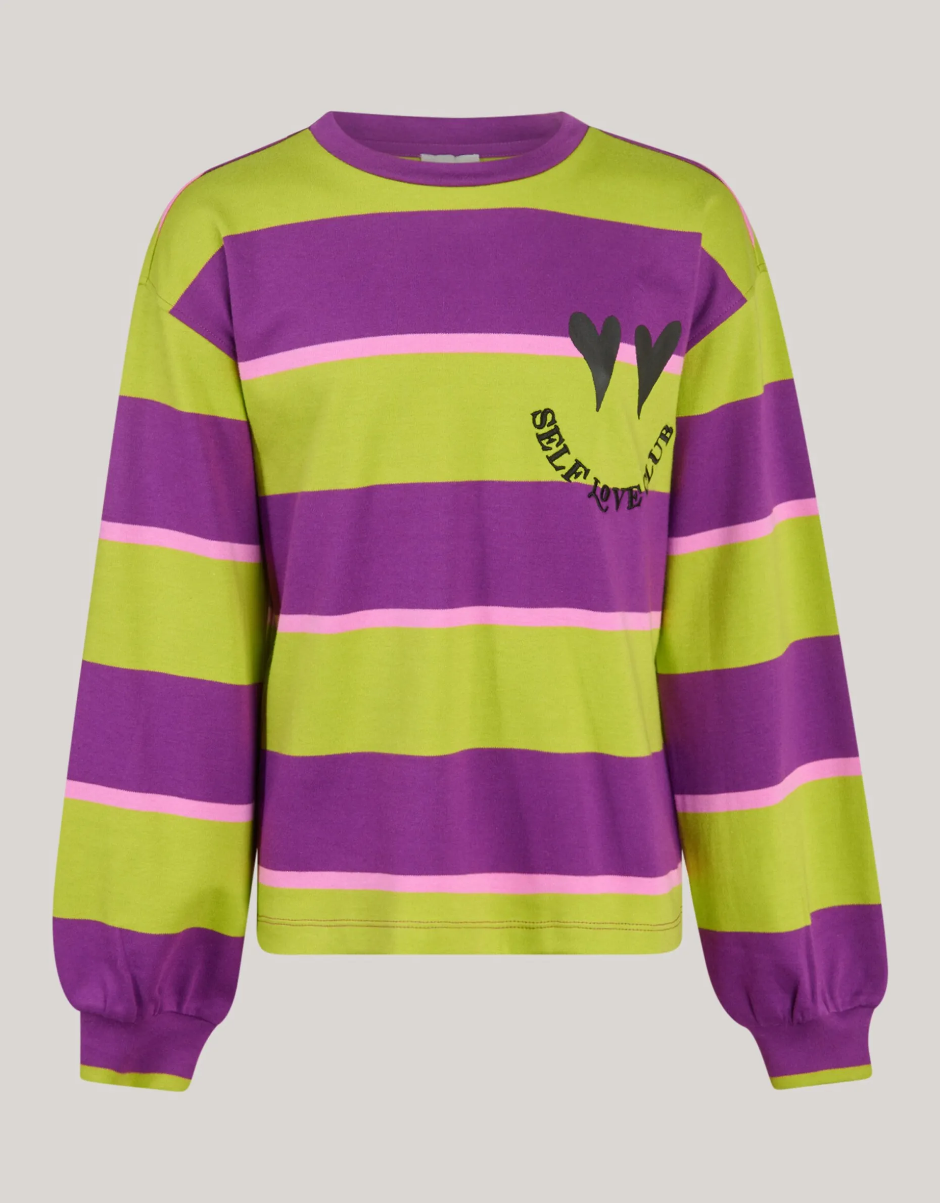Gestreepte Longsleeve Paars