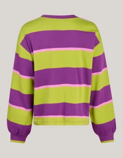 Gestreepte Longsleeve Paars
