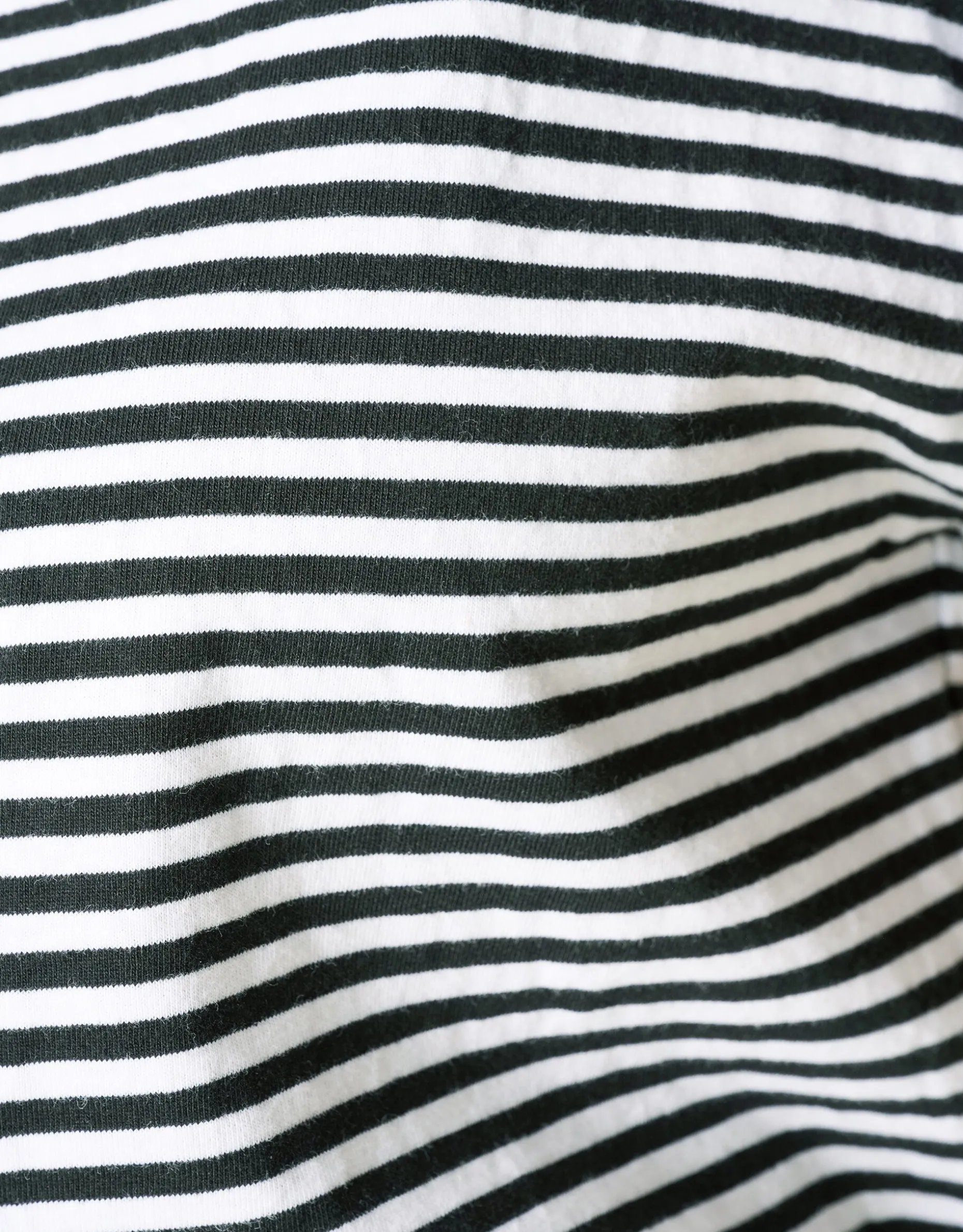 Gestreepte Ruffle Top Zwart/Wit