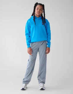 Gestreepte Strass Pantalon Grijs